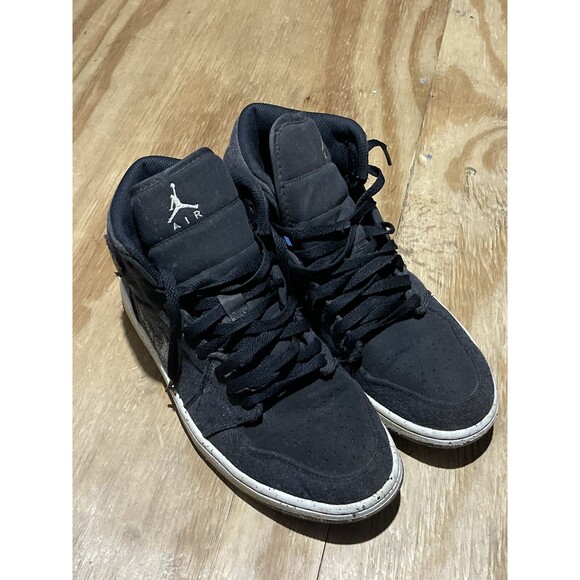 Nike Air Jordan 1 Mid SE Shoes Black Racer Blue Men’s Size 9 Athletic DM3529-001 - Picture 2 of 12